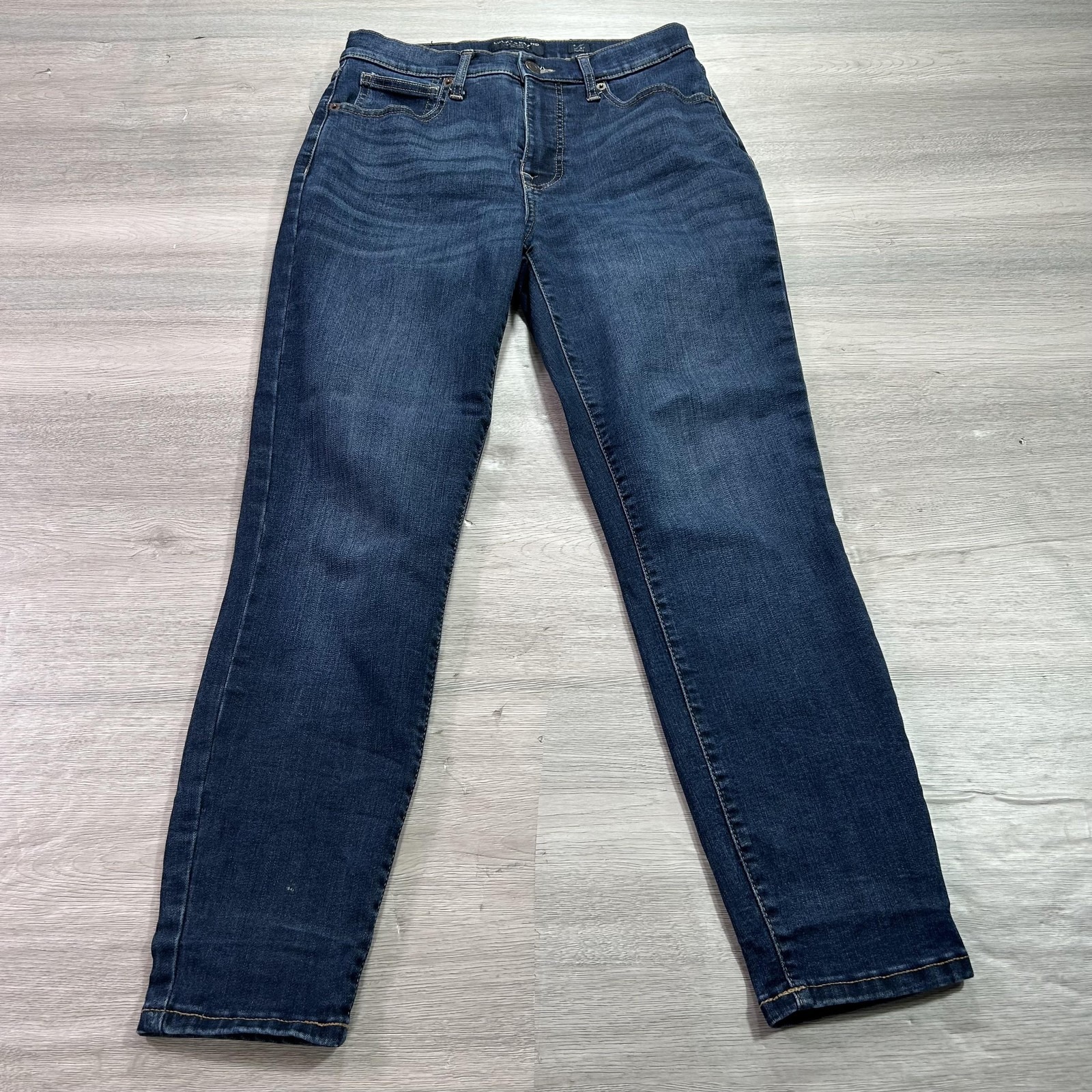 Lucky Brand Jeans Womens 4  27 Ankle Blue High Rise Skinny Bridgette Denim